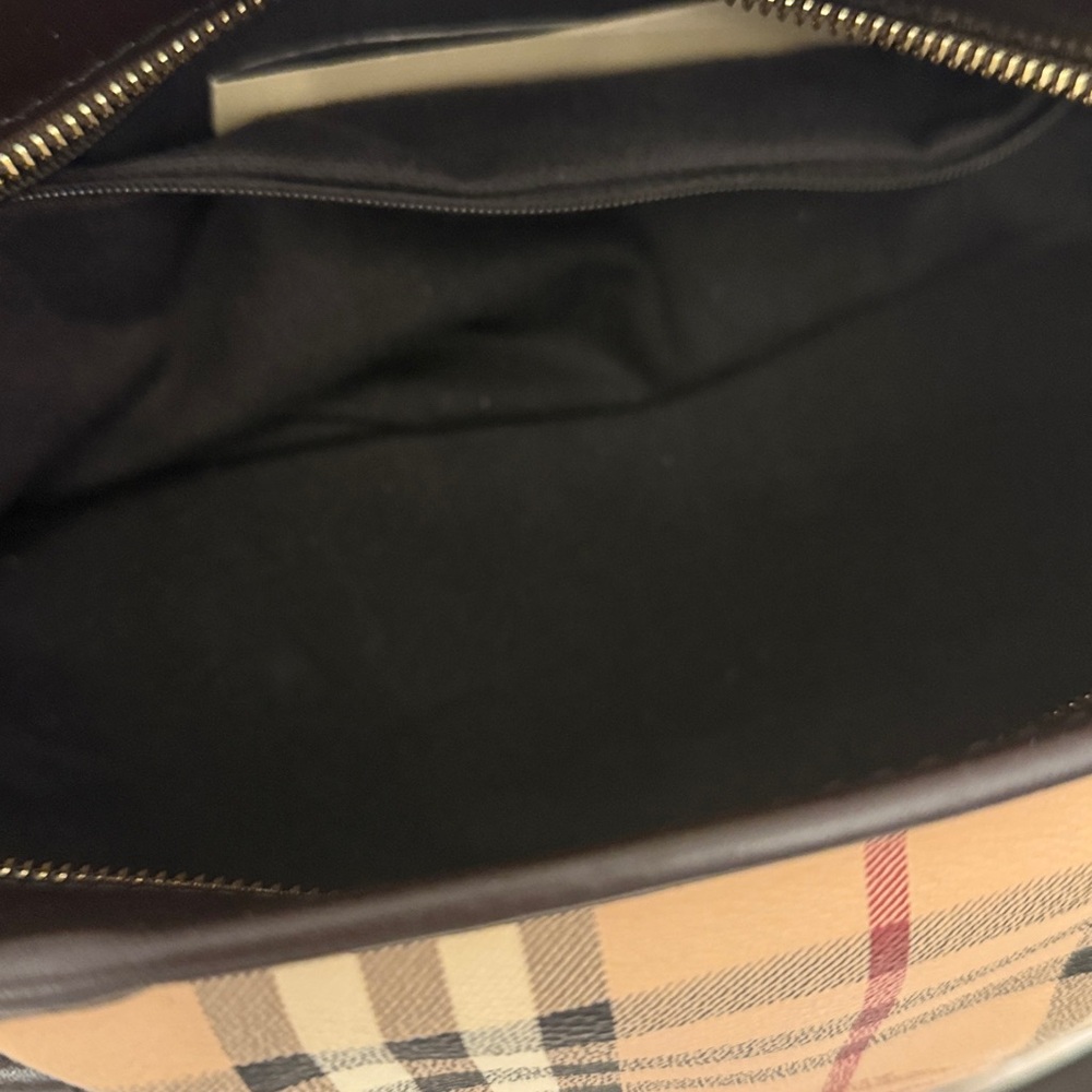 Burberry Beige and Brown Check Shoulder Bag - Picture 16 of 16